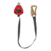 KStrong UFS359506 BRUTE 8 ft Tie-Back SRL with Connector and Hi-Abrasion Resistant Webbing, Includes installation carabiner